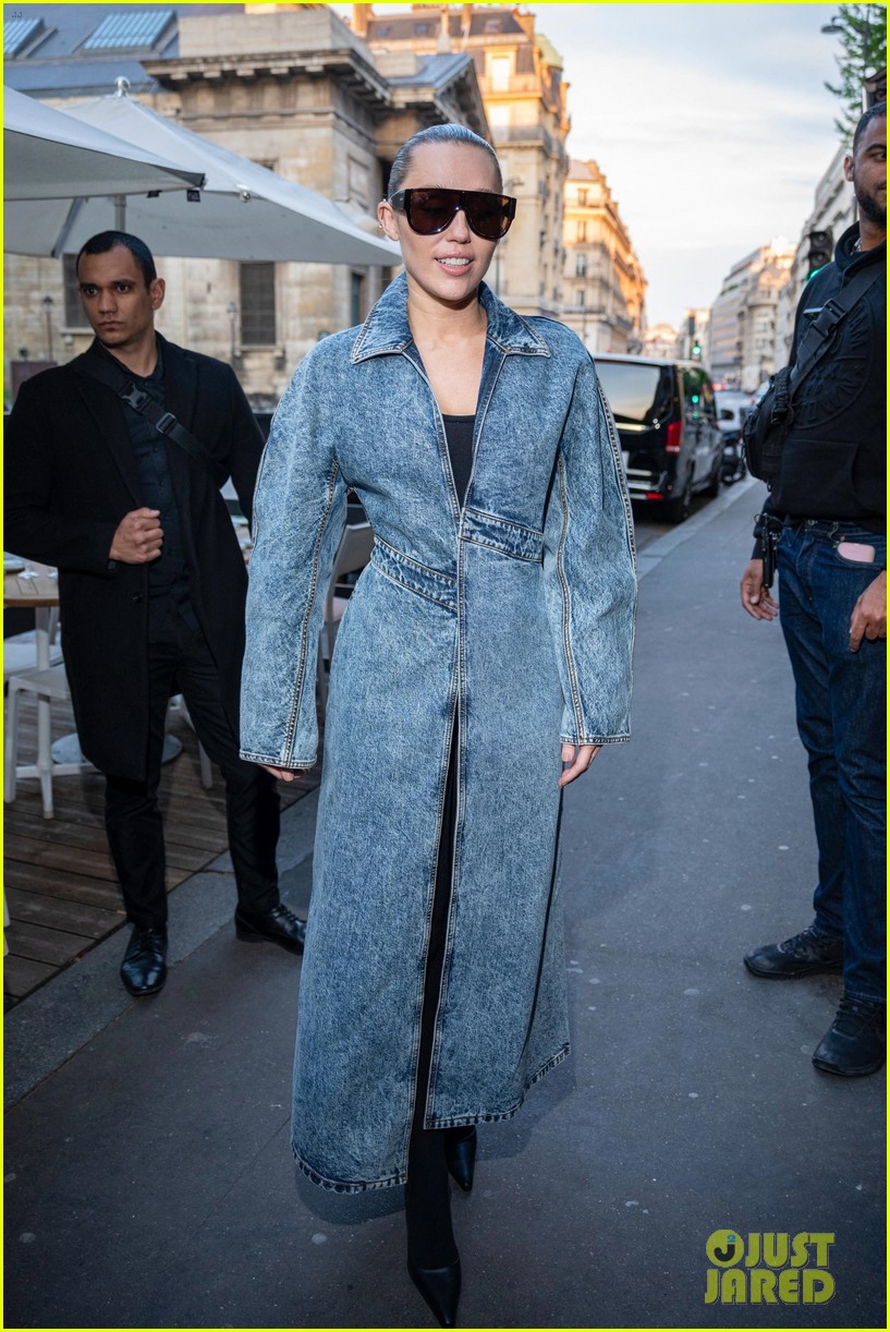Miley Cyrus & Boyfriend Maxx Morando Leave Paris After Fashion-Filled Trip