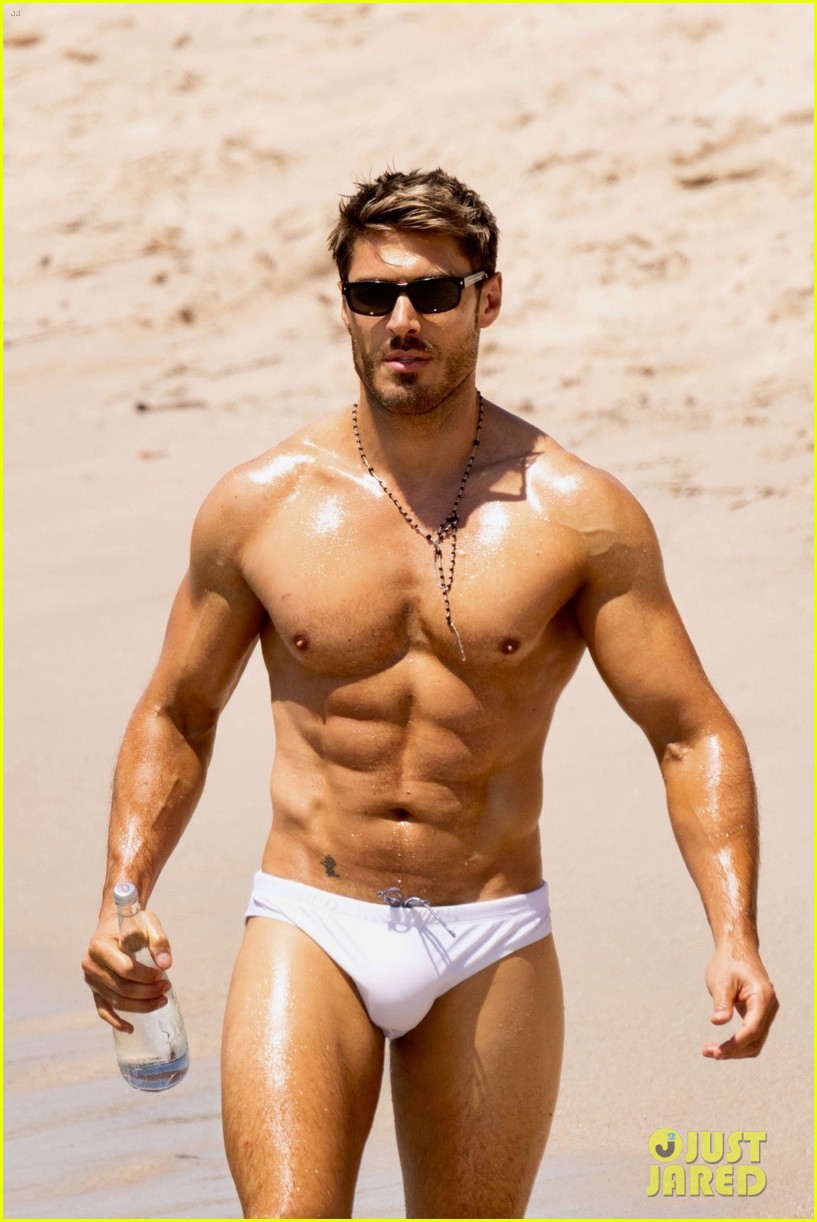 Celebrity Hairstylist Chris Appleton Goes Shirtless for a Dip in His Speedo