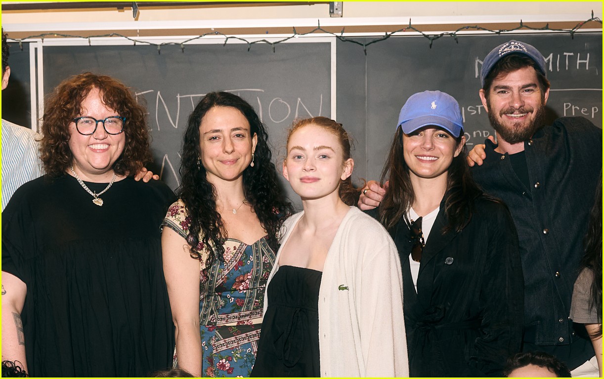 New Couple Andrew Garfield & Monica Barbaro Attend 'John Proctor Is the Villain' on Broadway in NYC!