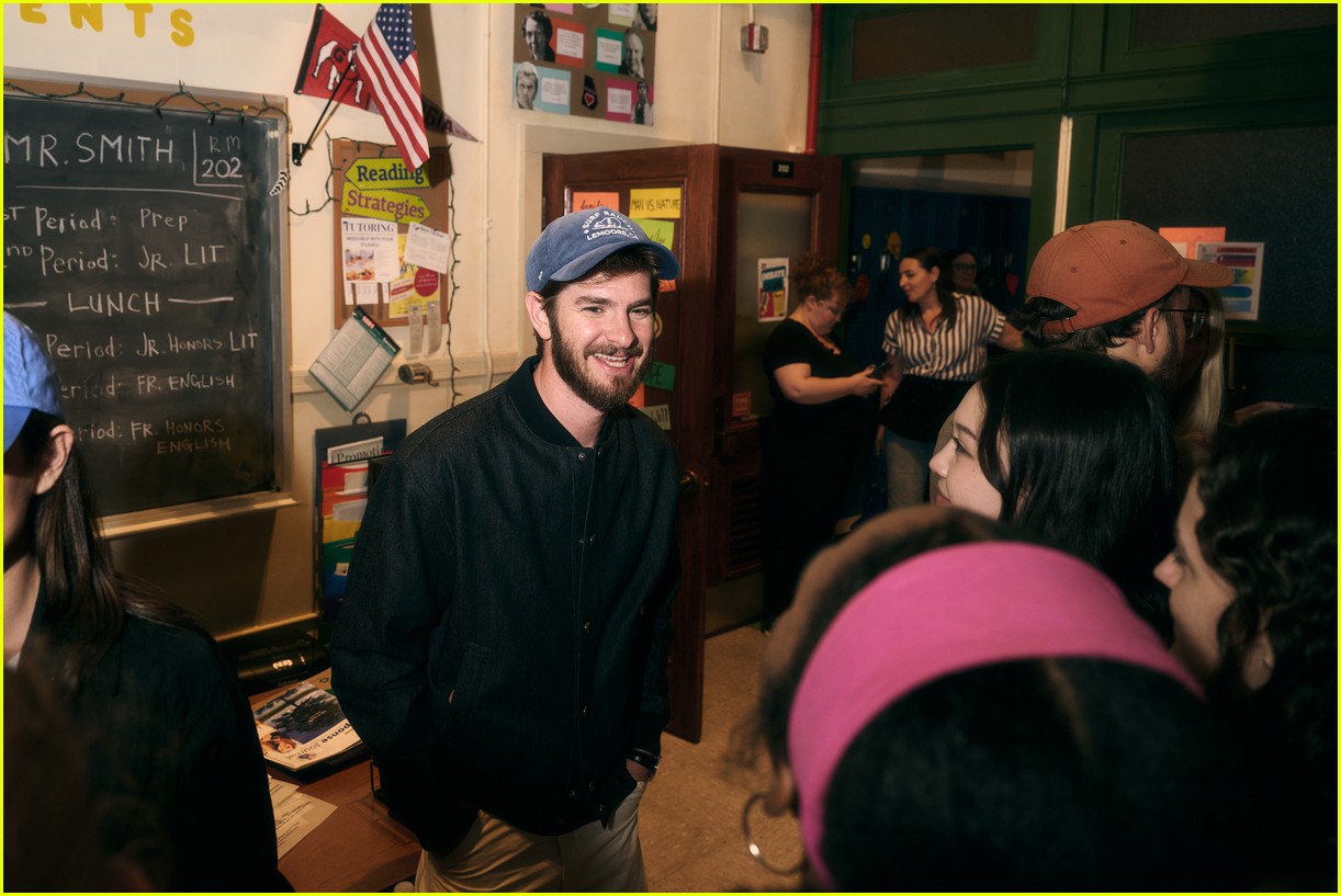 New Couple Andrew Garfield & Monica Barbaro Attend 'John Proctor Is the Villain' on Broadway in NYC!