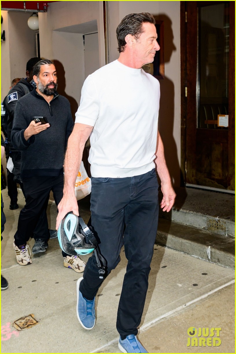Hugh Jackman Spotted Heading to His Off-Broadway Show in NYC Shortly After Divorce Settlement