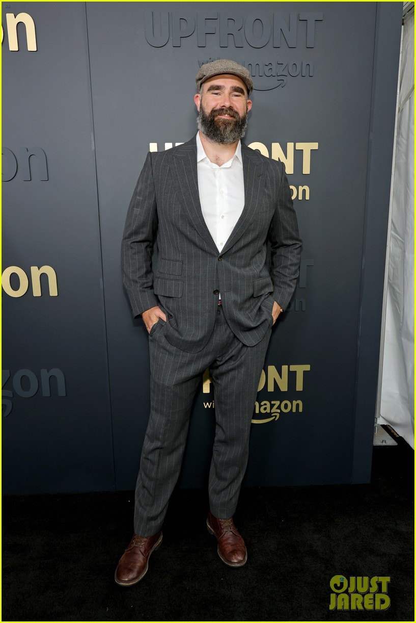 Travis Kelce & Jason Kelce Hit the Red Carpet Together at Amazon Upfronts After Mother's Day in Philadelphia
