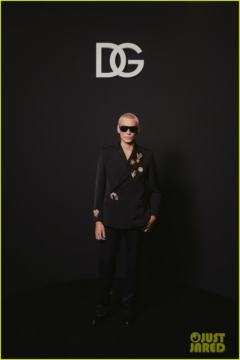 Theo James & Michele Morrone Look Sharp at Dolce & Gabbana Fashion