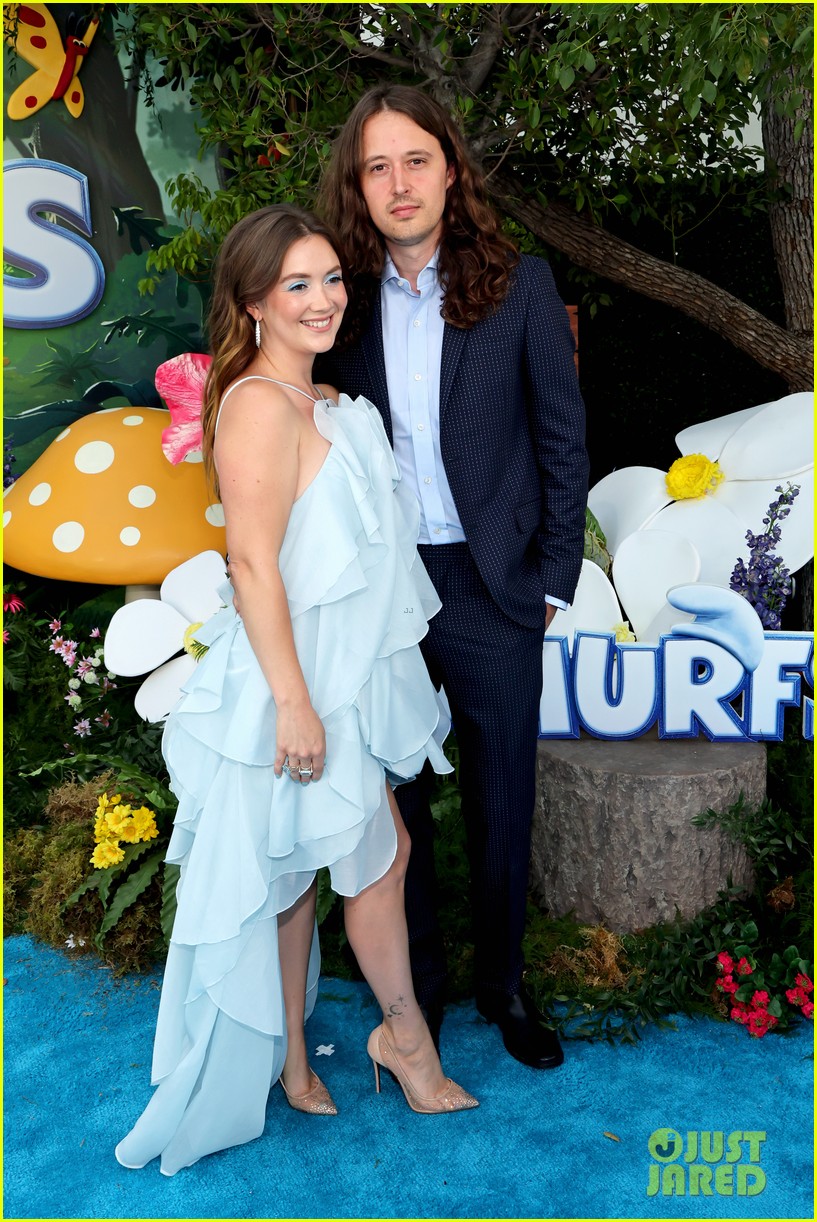 Billie Lourd & Husband Austen Rydell Have Date Night at 'Smurfs' L.A. Premiere!