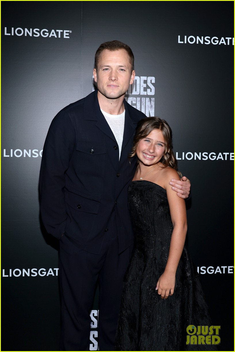 Taron Egerton & Young Co-Star Ana Sophia Heger Attend 'She Rides Shotgun' Premiere in NYC