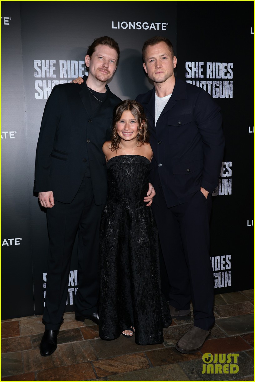 Taron Egerton & Young Co-Star Ana Sophia Heger Attend 'She Rides Shotgun' Premiere in NYC