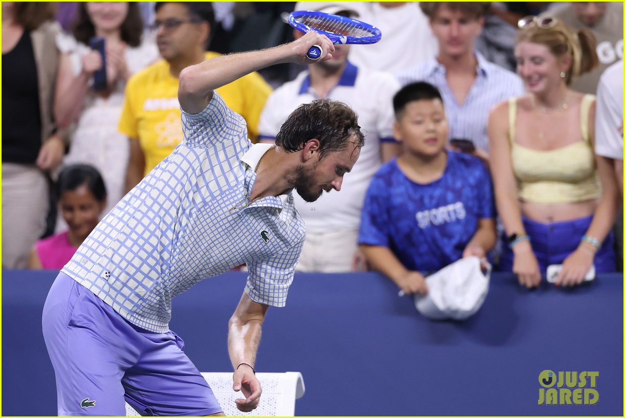 Tennis Pro Daniil Medvedev Smashes Racket in Anger in Viral Moment