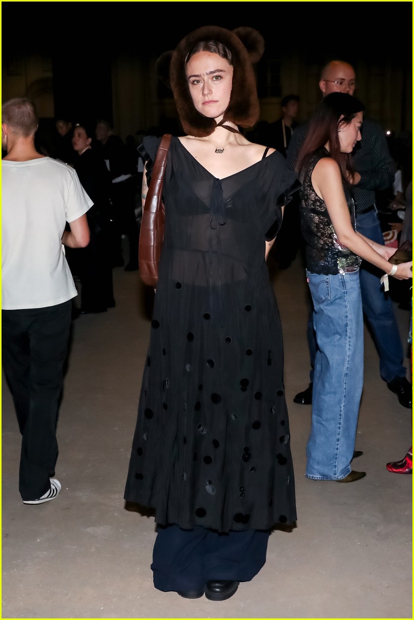 Elle Fanning Goes All Denim for Coach's NYFW Show with Charles Melton & More