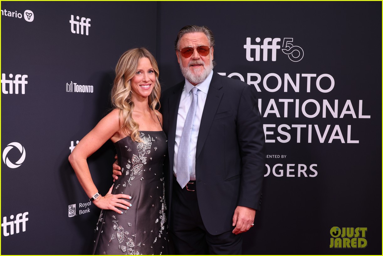 Russell Crowe Walks Red Carpet with Girlfriend Britney Theriot at 'Nuremberg' TIFF Premiere, Gets Early Oscar Buzz for His Performance