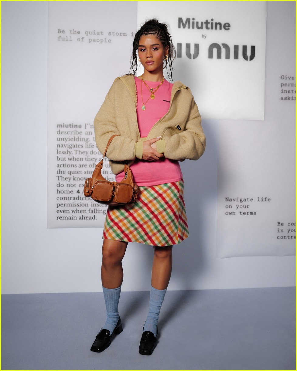 Emma Corrin & Brie Larson Attend Miu Miu's Miutune Fragrance Launch Event in London