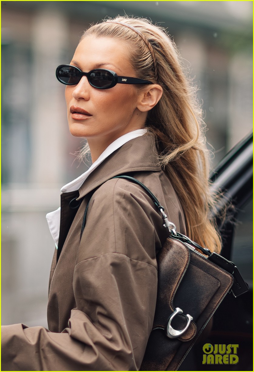 Bella Hadid Rocks New Coach Bag During Paris Fashion Week After Her Recent Hospitalization