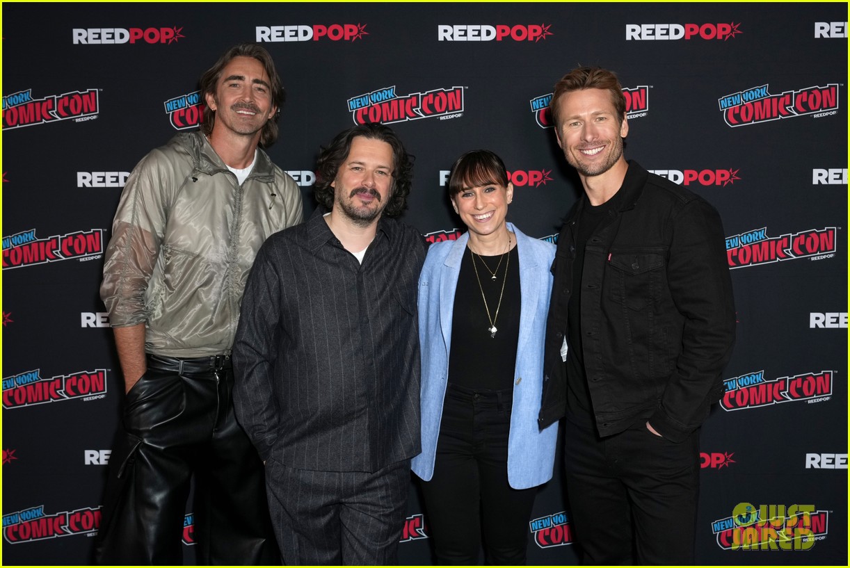 Glen Powell & Lee Pace Promote 'The Running Man' at NYCC With Director Edgar Wright