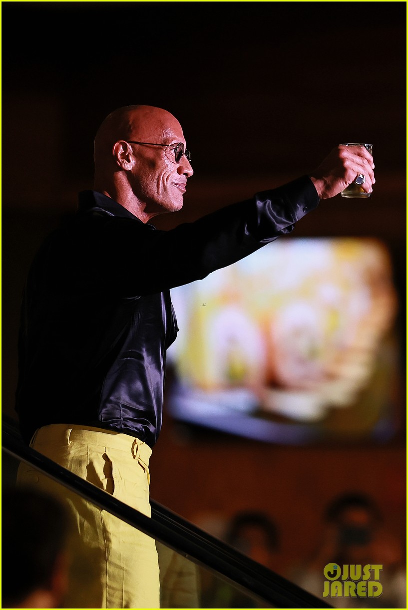 Dwayne Johnson Wears Bright Yellow Pants to 'The Smashing Machine' Fan Event in Mexico City
