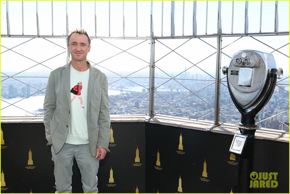 Tom Felton Lights Up the Empire State Building Ahead of His Return to Draco Malfoy on Broadway