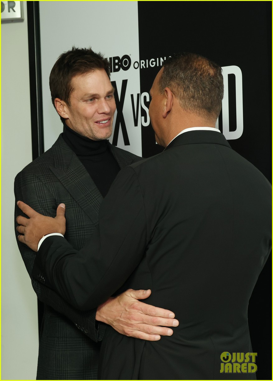 Tom Brady & Michael Strahan Support Alex Rodriguez at the Premiere of His HBO Docuseries 'Alex vs ARod'