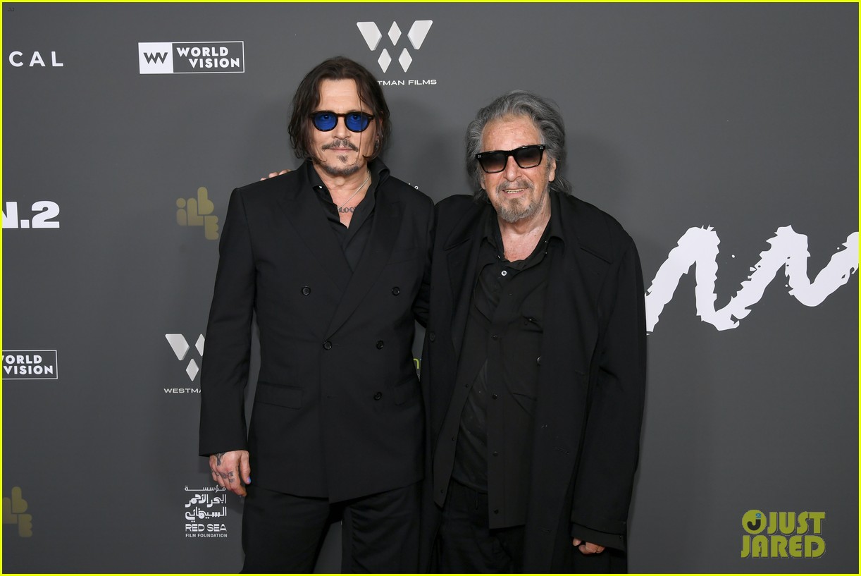 Johnny Depp & Al Pacino Buddy Up at 'Modi, Three Days on the Wings of Madness' Premiere in Beverly Hills