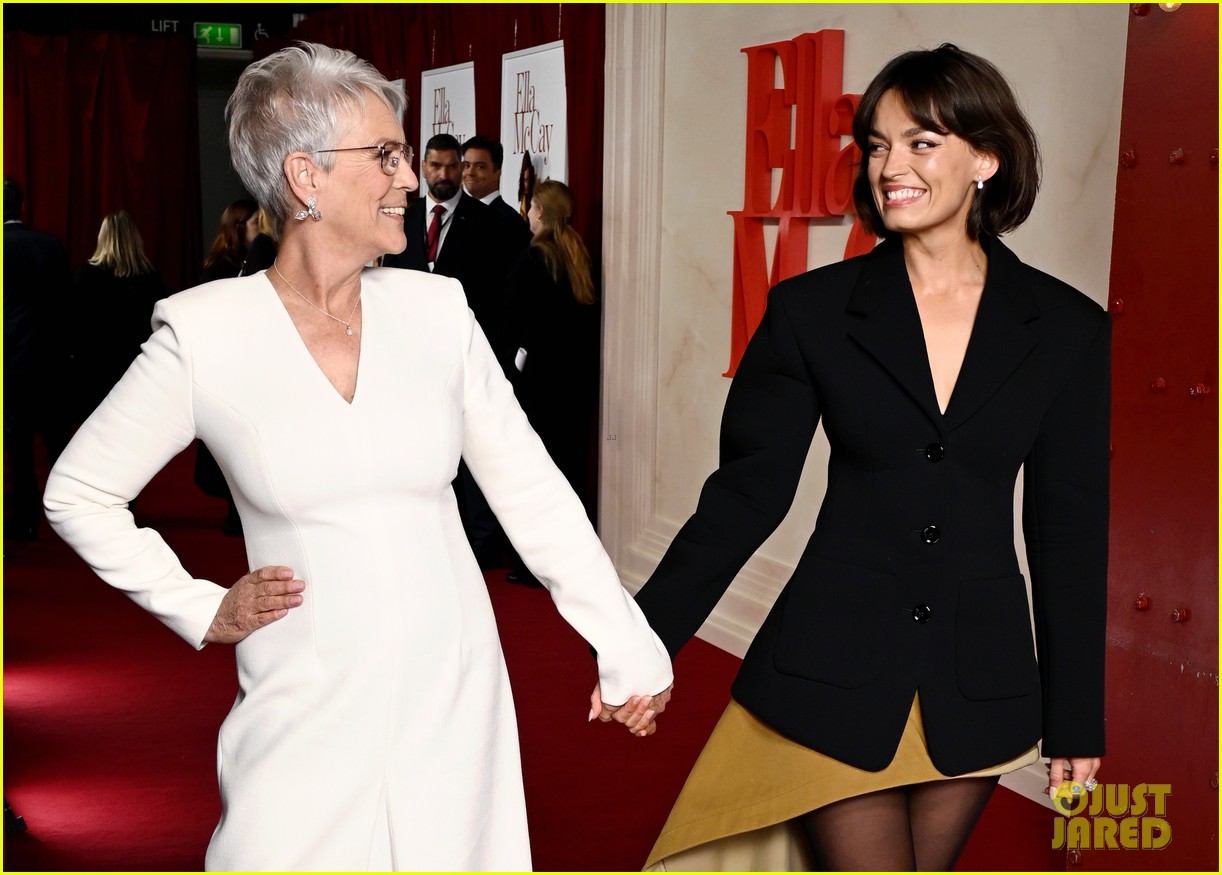 Emma Mackey & Jamie Lee Curtis Hold Hands at 'Ella McCay' Premiere in London