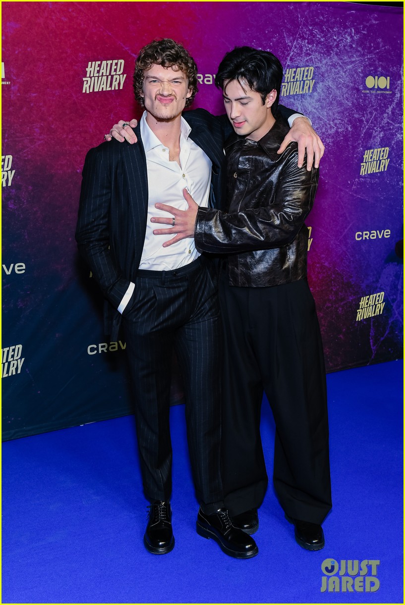 'Heated Rivalry' Actors Connor Storrie & Hudson Williams Hit the Red Carpet Together for Canada Premiere