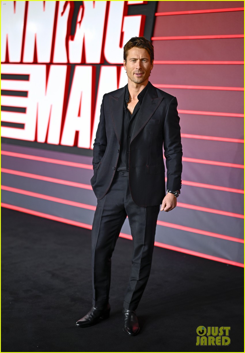 Glen Powell, Colman Domingo Join 'Running Man' Co-Stars at Film's UK Premiere!