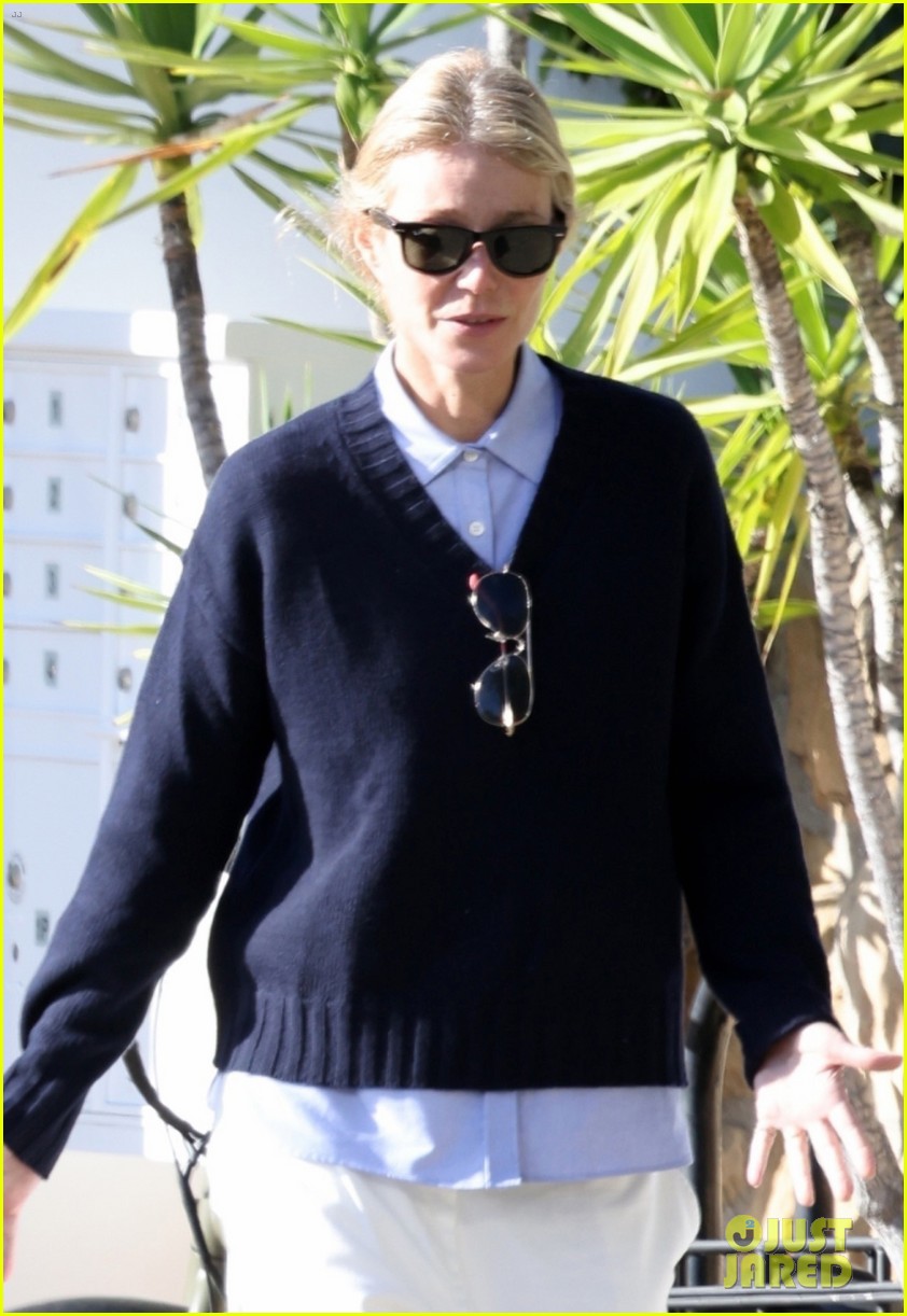Gwyneth Paltrow & Husband Brad Falchuk Wear Matching Outfits on Santa Barbara Walk