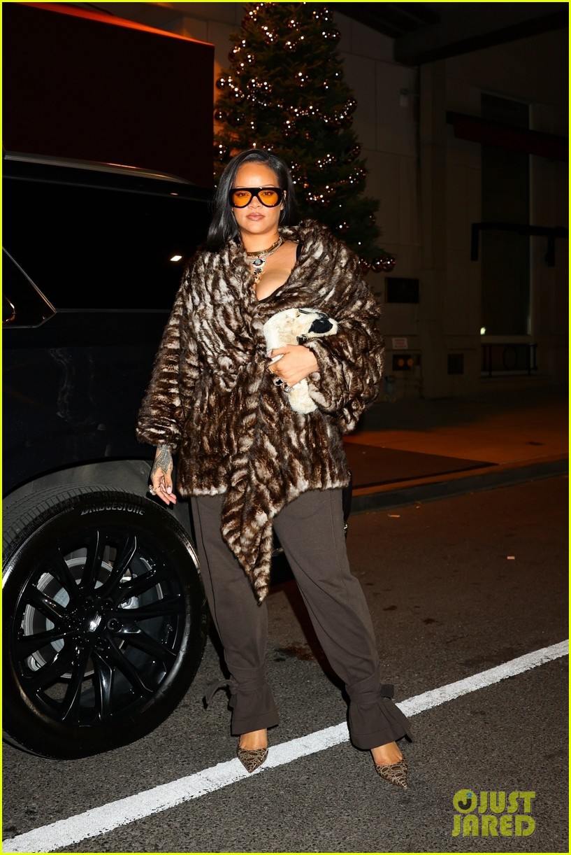 Rihanna Goes Pretty in Pink as She Supports A$AP Rocky at Gotham Awards 2025