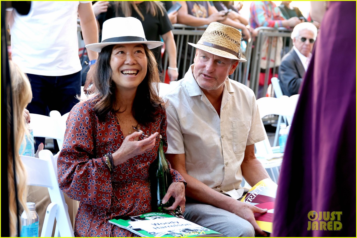 Woody Harrelson's Wife Laura Louie Makes Rare Public Appearance at James L. Brooks' Walk of Fame Ceremony!