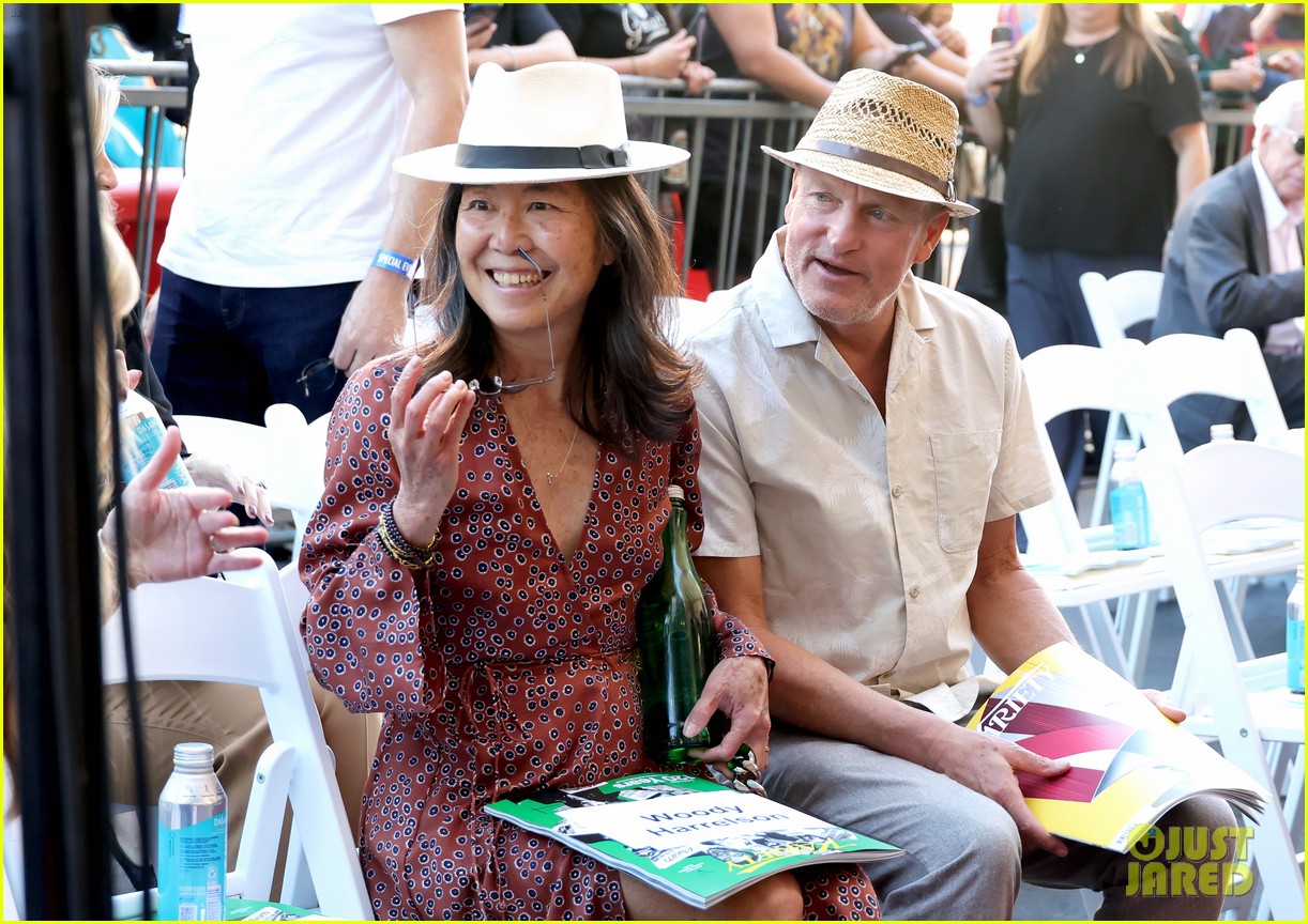Woody Harrelson's Wife Laura Louie Makes Rare Public Appearance at James L. Brooks' Walk of Fame Ceremony!