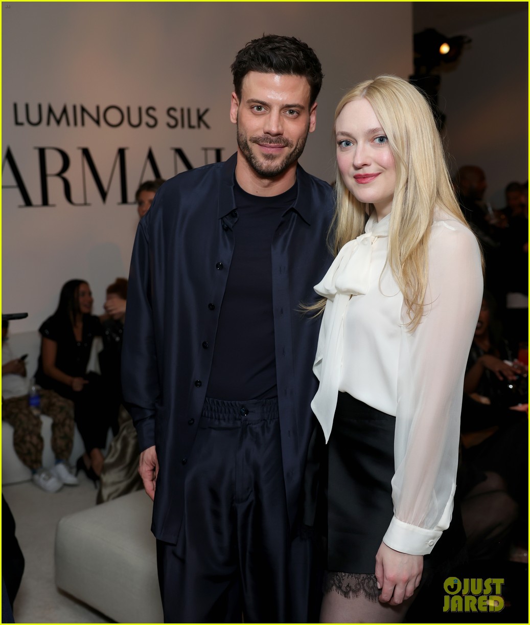 Francois Arnaud Hangs Out with Dakota Fanning & True Whitaker at Armani Beauty Event in L.A.