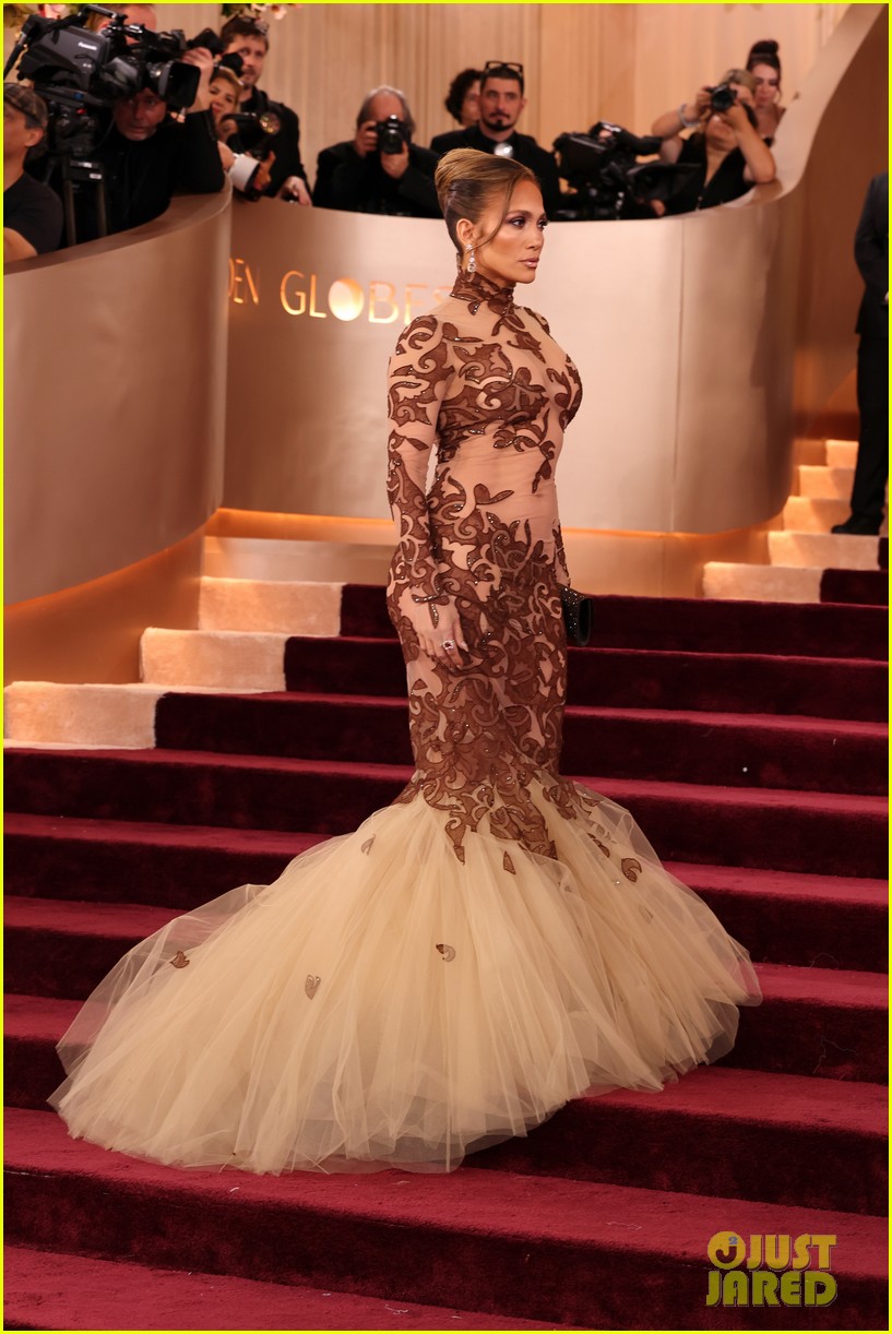 jennifer lopez golden globes dress Reveals She Bought Her Own 2026 Dress! | Just Jared jlo bronzer golden globes