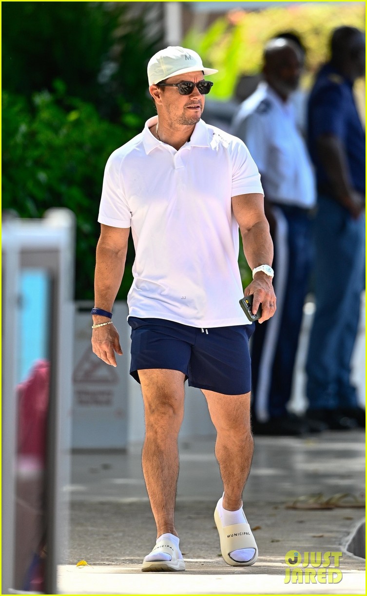 Mark Wahlberg Swims With Wife Rhea Durham During Relaxing Barbados Vacation