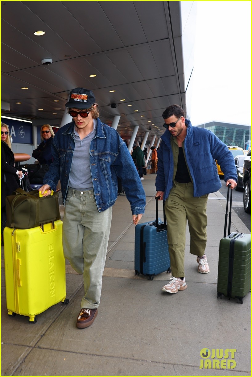 Connor Storrie & François Arnaud Catch Flight Out of NYC Together After Promoting 'Heated Rivalry'