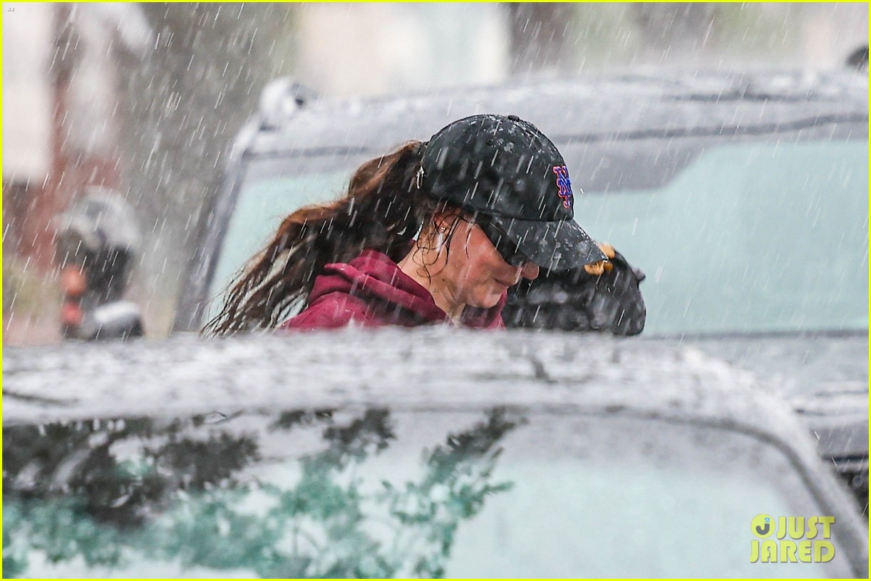 Dakota Johnson Braves L.A.'s Torrential Rains for a Monday Gym Session