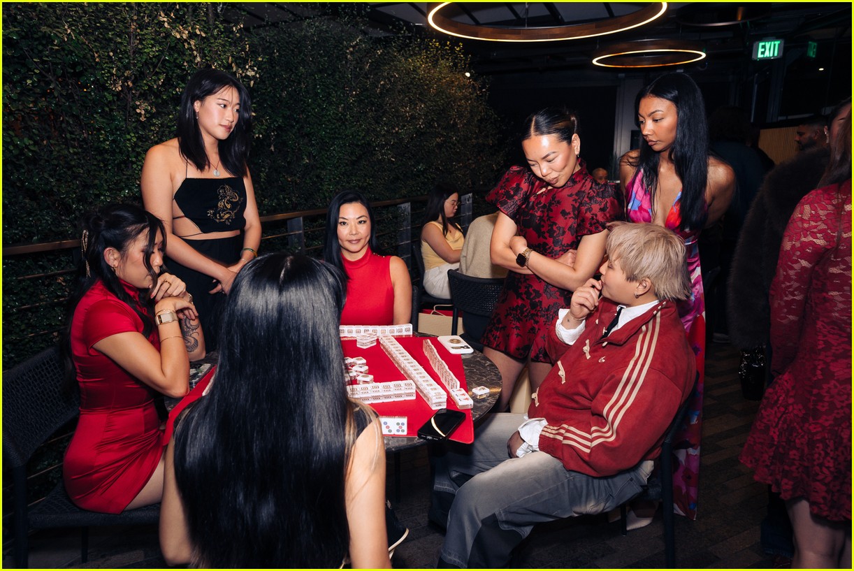 Inside Gold House & Din Tai Fung’s Lunar New Year Mahjong Night with Maia & Alex Shibutani, Kim Lee & Adrianne Ho
