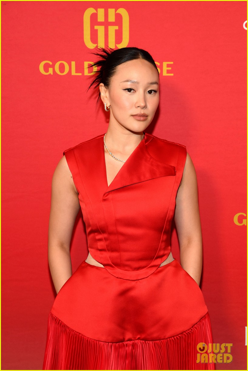 Hudson Williams Flexes His Muscles While Hosting Gold House's Lunar New Year Celebration with Yerin Ha