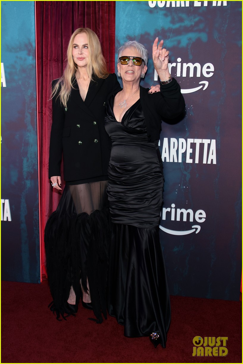 Oscar-Winning Trio Nicole Kidman, Jamie Lee Curtis, & Ariana DeBose Attend Star-Studded 'Scarpetta' Premiere