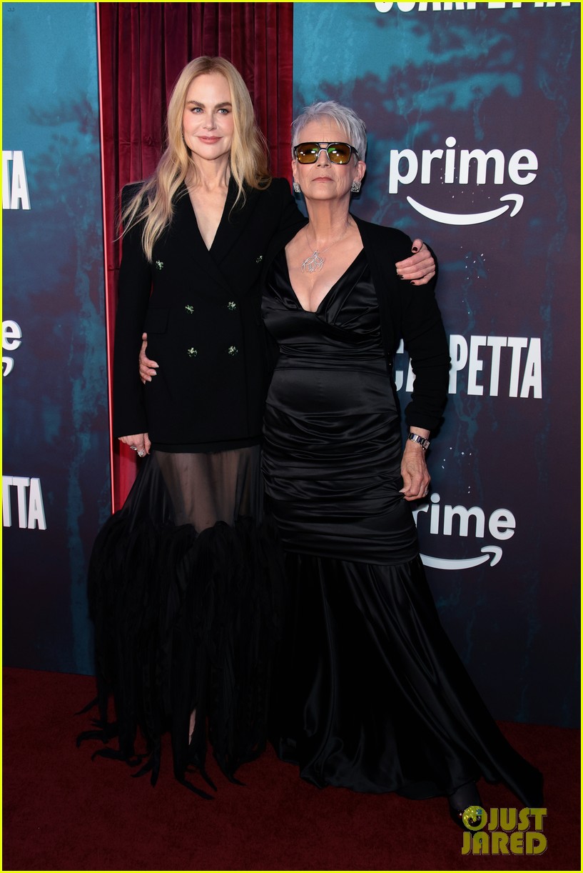 Oscar-Winning Trio Nicole Kidman, Jamie Lee Curtis, & Ariana DeBose Attend Star-Studded 'Scarpetta' Premiere
