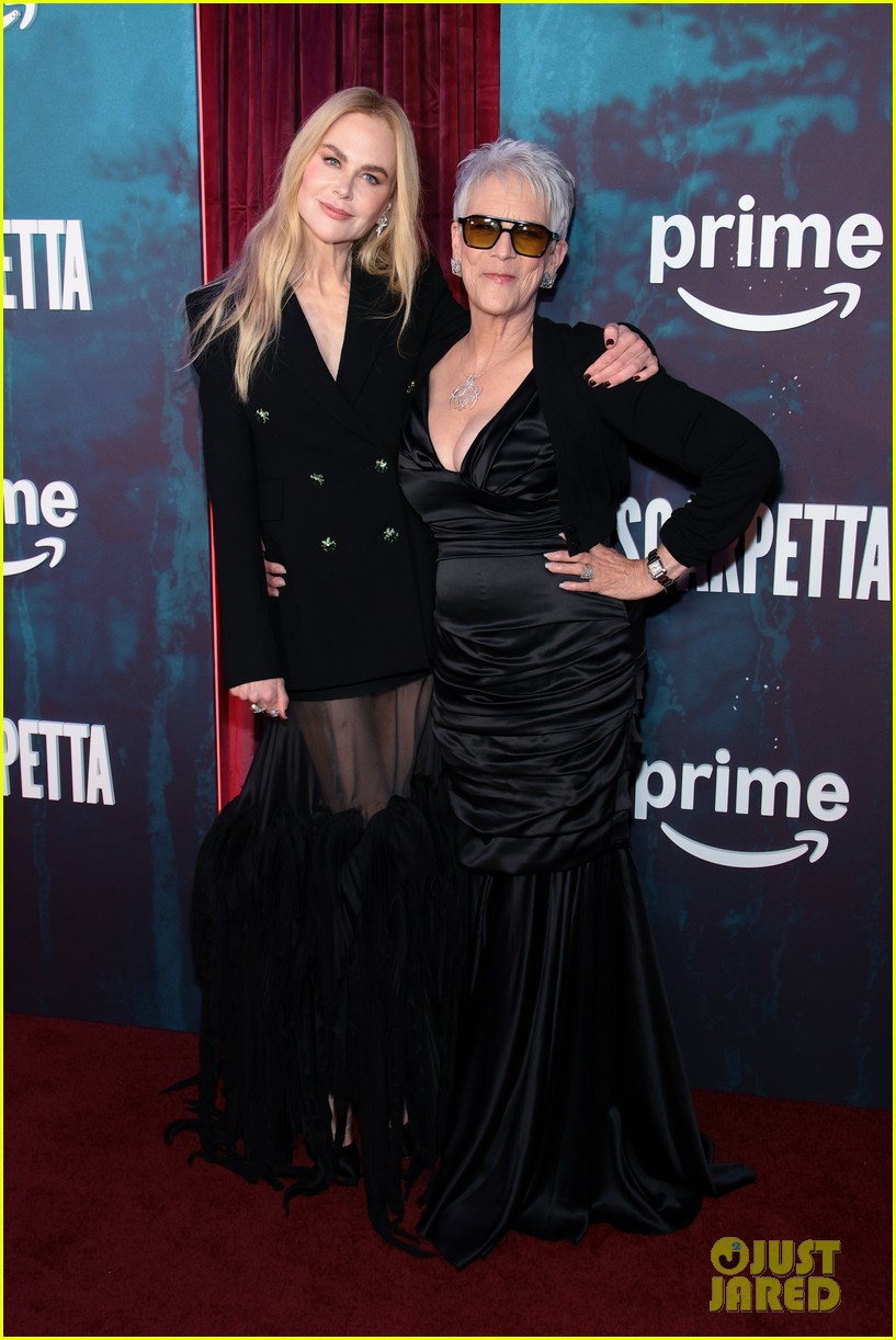 Oscar-Winning Trio Nicole Kidman, Jamie Lee Curtis, & Ariana DeBose Attend Star-Studded 'Scarpetta' Premiere