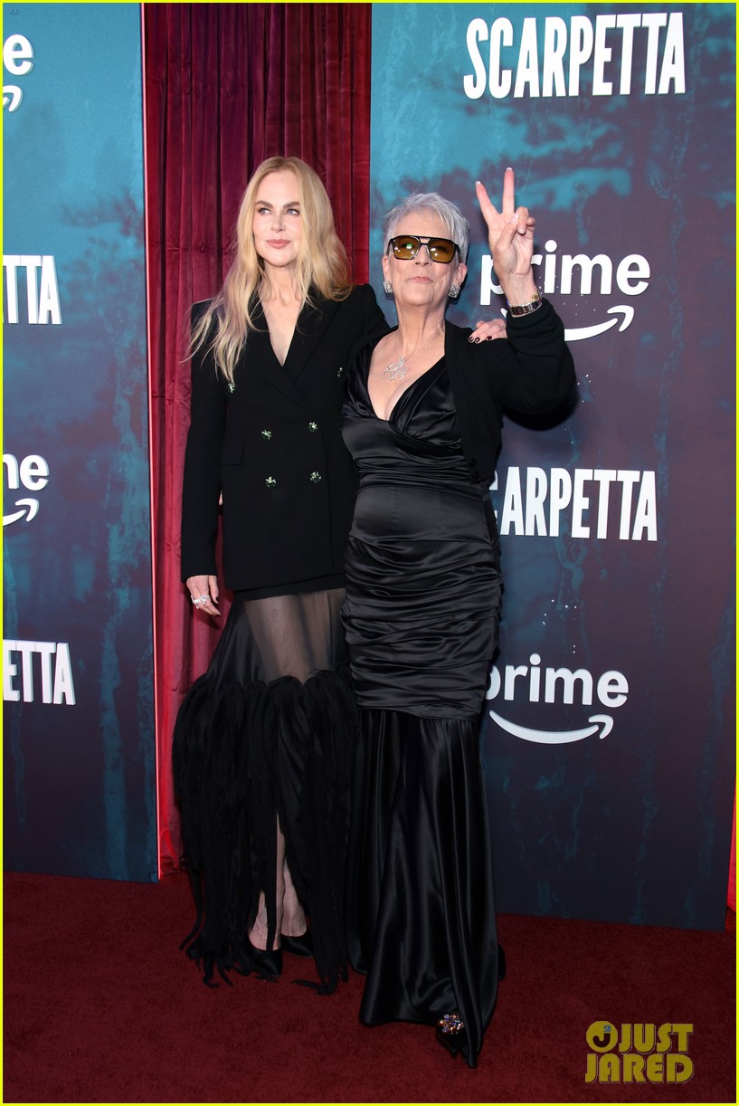 Oscar-Winning Trio Nicole Kidman, Jamie Lee Curtis, & Ariana DeBose Attend Star-Studded 'Scarpetta' Premiere