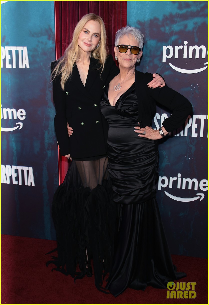 Oscar-Winning Trio Nicole Kidman, Jamie Lee Curtis, & Ariana DeBose Attend Star-Studded 'Scarpetta' Premiere
