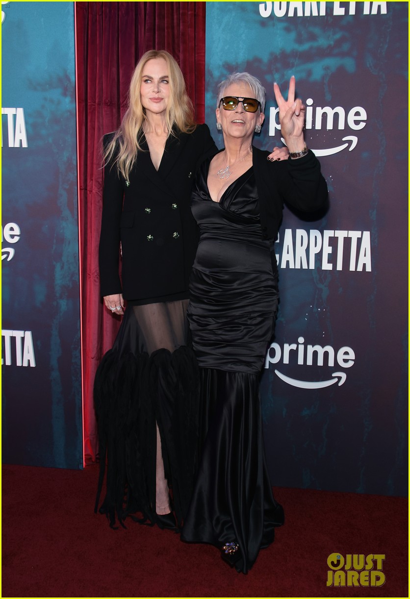 Oscar-Winning Trio Nicole Kidman, Jamie Lee Curtis, & Ariana DeBose Attend Star-Studded 'Scarpetta' Premiere