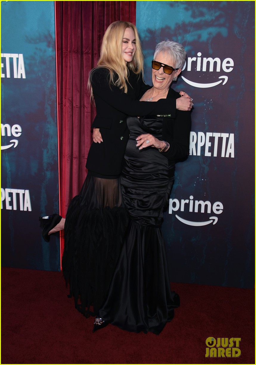 Oscar-Winning Trio Nicole Kidman, Jamie Lee Curtis, & Ariana DeBose Attend Star-Studded 'Scarpetta' Premiere