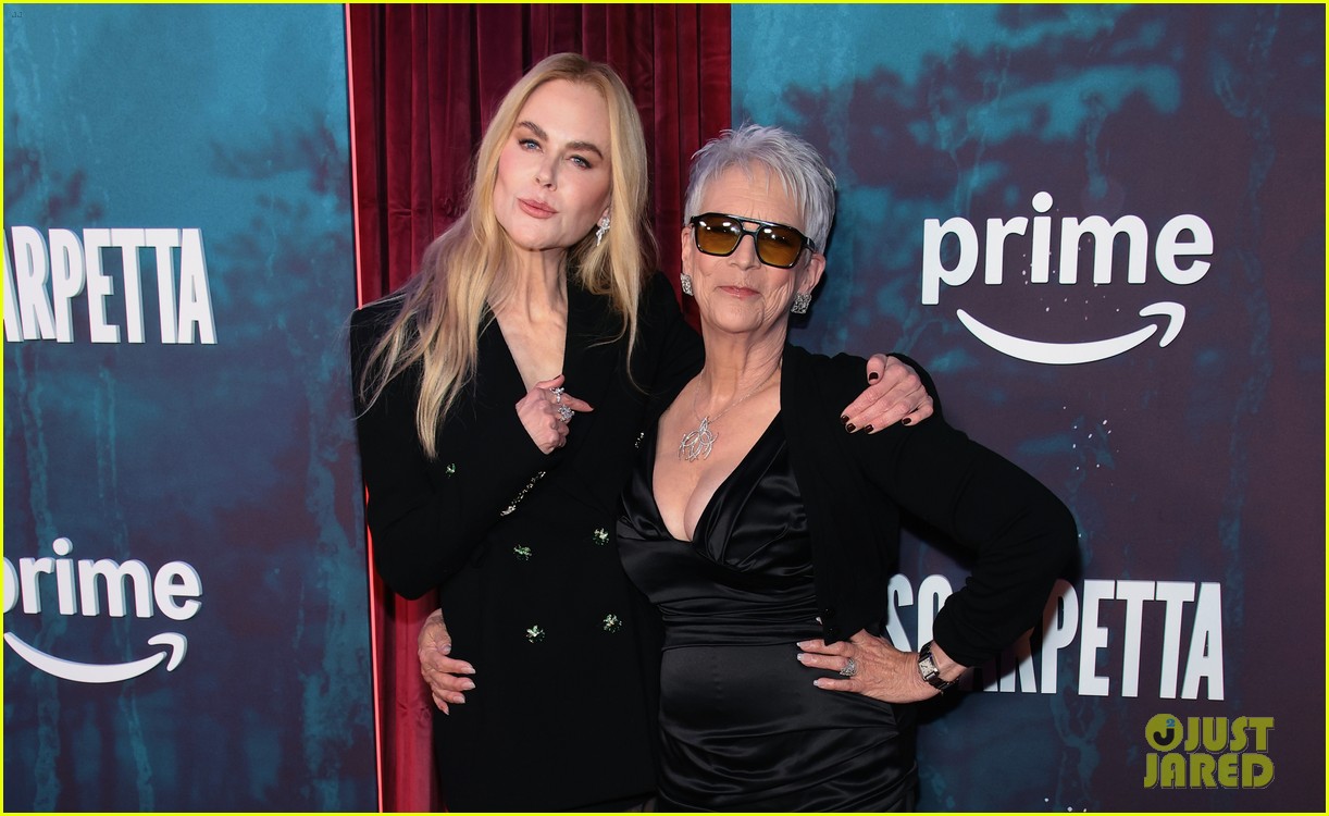 Oscar-Winning Trio Nicole Kidman, Jamie Lee Curtis, & Ariana DeBose Attend Star-Studded 'Scarpetta' Premiere