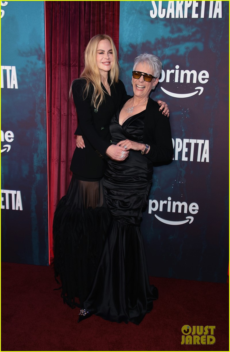 Oscar-Winning Trio Nicole Kidman, Jamie Lee Curtis, & Ariana DeBose Attend Star-Studded 'Scarpetta' Premiere