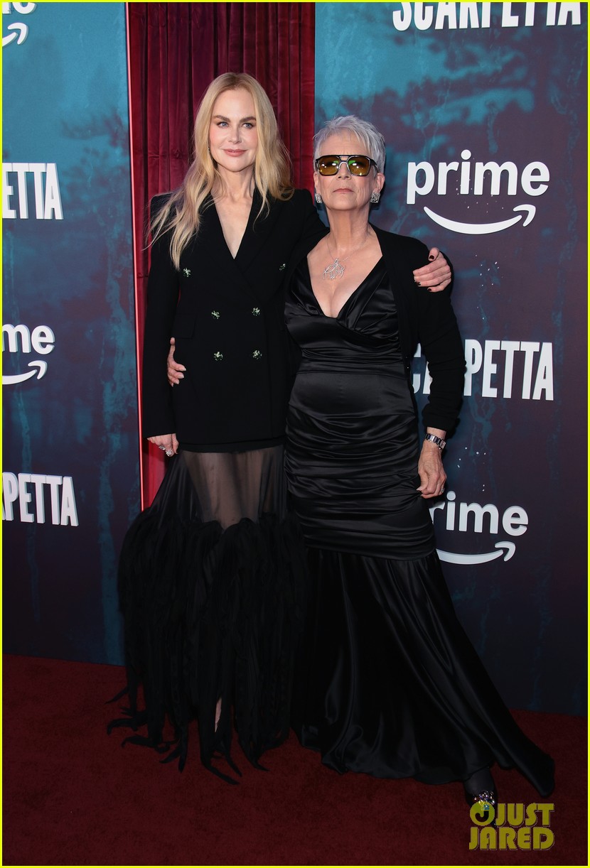 Oscar-Winning Trio Nicole Kidman, Jamie Lee Curtis, & Ariana DeBose Attend Star-Studded 'Scarpetta' Premiere