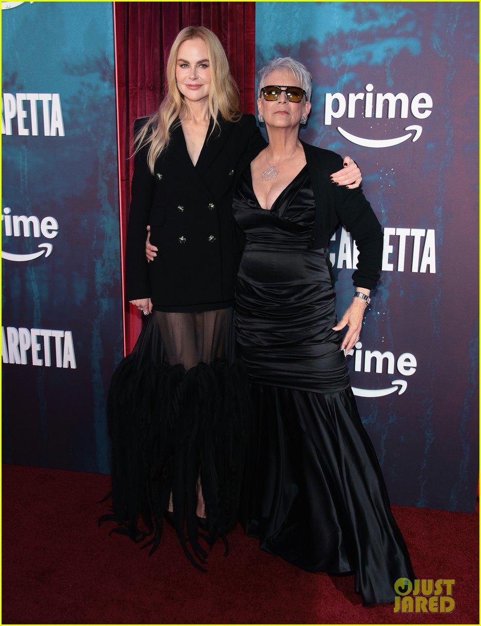 Oscar-Winning Trio Nicole Kidman, Jamie Lee Curtis, & Ariana DeBose Attend Star-Studded 'Scarpetta' Premiere