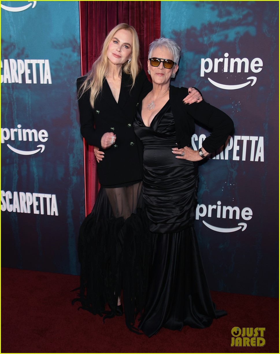 Oscar-Winning Trio Nicole Kidman, Jamie Lee Curtis, & Ariana DeBose Attend Star-Studded 'Scarpetta' Premiere