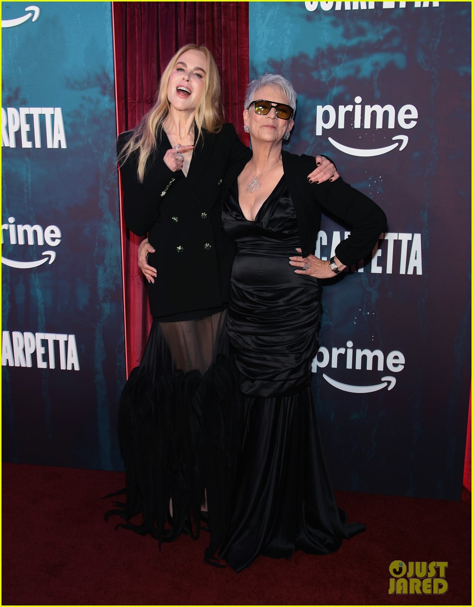Oscar-Winning Trio Nicole Kidman, Jamie Lee Curtis, & Ariana DeBose Attend Star-Studded 'Scarpetta' Premiere
