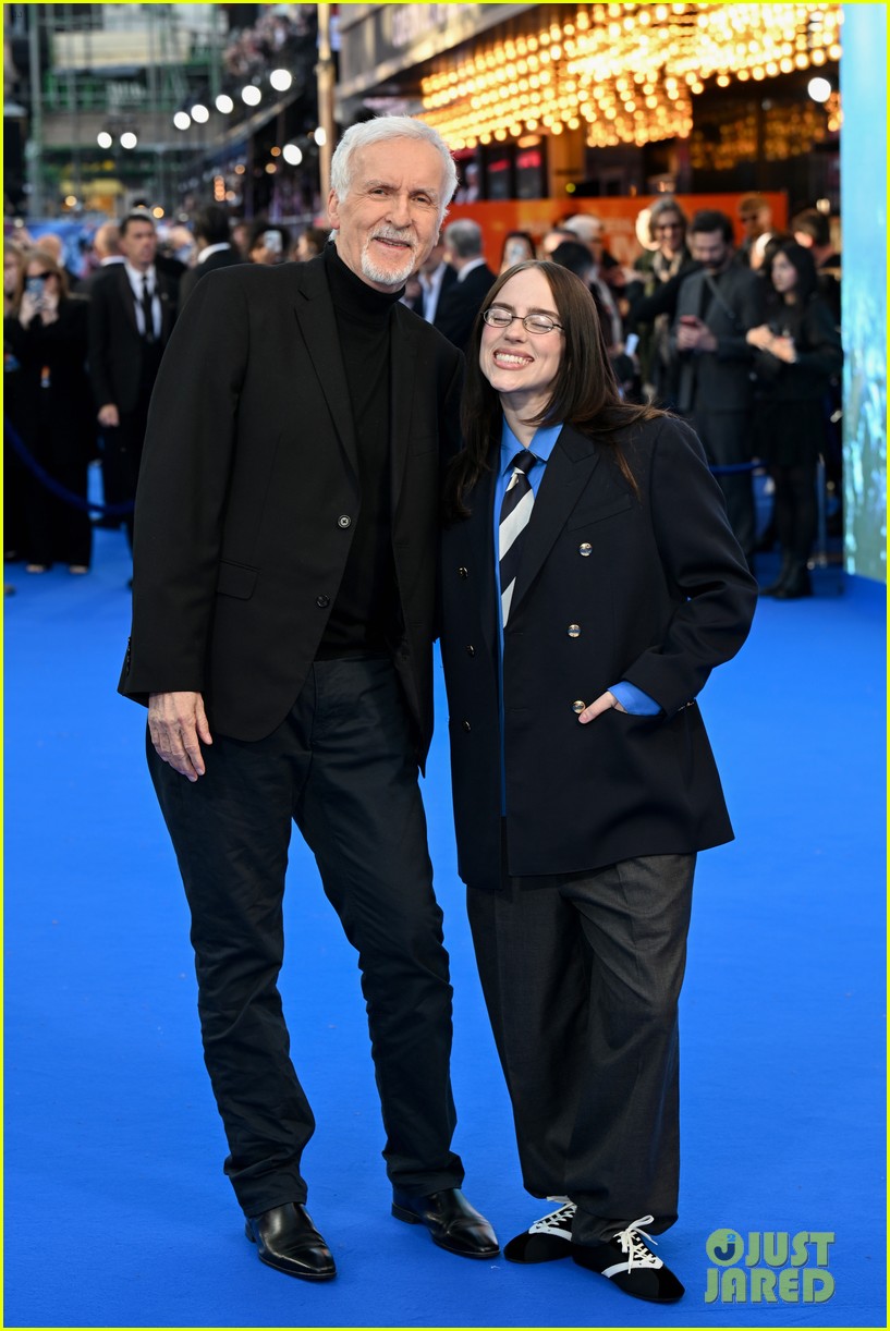 Billie Eilish Hits London Red Carpet for Concert Movie Premiere with James Cameron!
